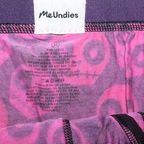 MeUndies hot pink scary skulls men's boxer briefs size medium - Picture 3 of 4